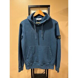 Stone Island Classic Logo Vintage Navy Hoodie Sweatshirt